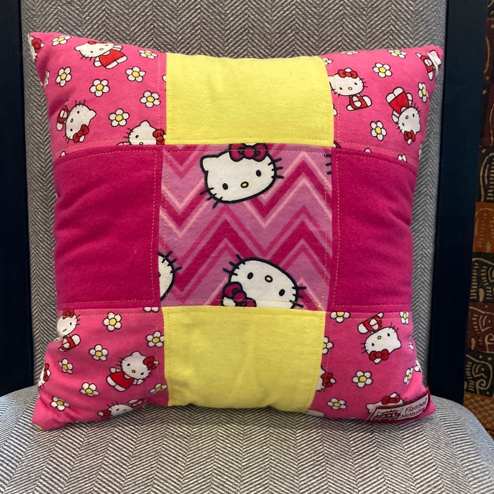 NEW Hello Kitty Patchwork Pillow